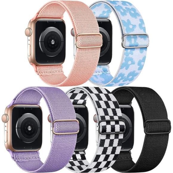 NEW Set of 5 Stretchy Watch Bands - Picture 1 of 4